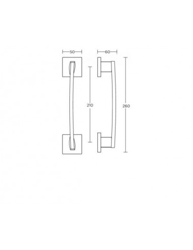 Διακοσμητική λαβή πόρτας σειρά 925
