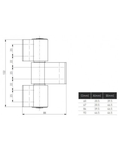ΜΕΝΤΕΣΕΣ ΠΟΡΤΑΣ ΑΛΟΥΜΙΝΙΟΥ TREND ALU Q3
