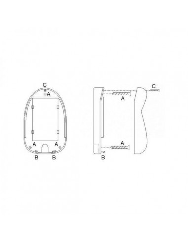 Φωτοκύτταρα ασφάλειας για μοτέρ αυλόπορτας εώς 9 μέτρα