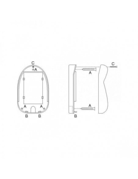 Φωτοκύτταρα ασφάλειας για μοτέρ αυλόπορτας εώς 9 μέτρα Φωτοκύτταρα ασφάλειας για μοτέρ αυλόπορτας εώς 9 μέτρα