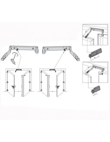 Σύστημα προπορείας για δίφυλλες πόρτες