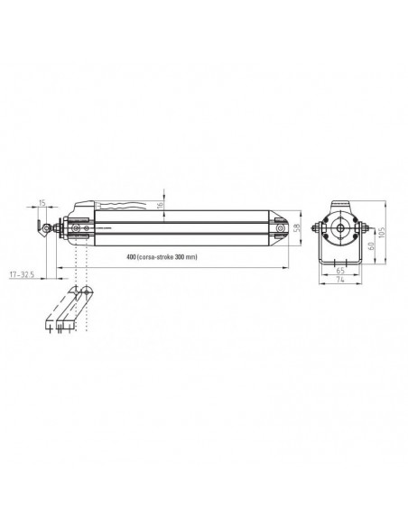 Ηλεκτρικός μηχανισμός με έμβολο προβολή και ανάκλισης φεγγιτών UCS ULTRAFLEX CONTROL SYSTEM 40541N Ηλεκτρικός μηχανισμός με έμβολο προβολή και ανάκλισης φεγγιτών UCS ULTRAFLEX CONTROL SYSTEM 40541N
