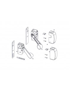 Panic bar with U three - point lock