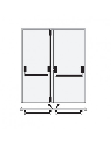 Μπάρα πανικού δίφυλλη Ministar 429-Assa Abloy