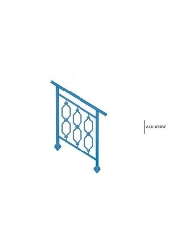 Κάγκελο αλουμινίου τύπου Classics Ρόμβος