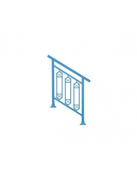 Κάγκελο αλουμινίου τύπου Classics Χιαστί Κάγκελο αλουμινίου τύπου Classics Χιαστί