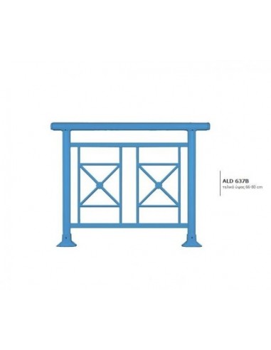 Κάγκελο αλουμινίου τύπου Classics Χιαστί