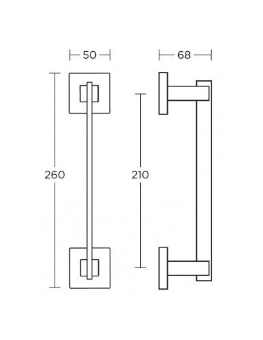 Διακοσμητική λαβή πόρτας σειρά 745