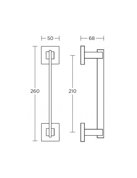 Διακοσμητική λαβή πόρτας σειρά 745
