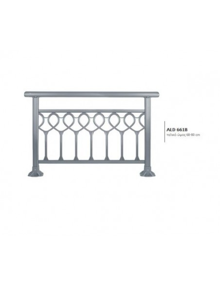 Κάγκελο αλουμινίου τύπου Mediterraneo άνεμος