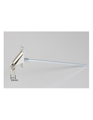 Σύνδεσμος μανιβέλας 90 μοιρών νίκελ 6mm για ρολά στόρια