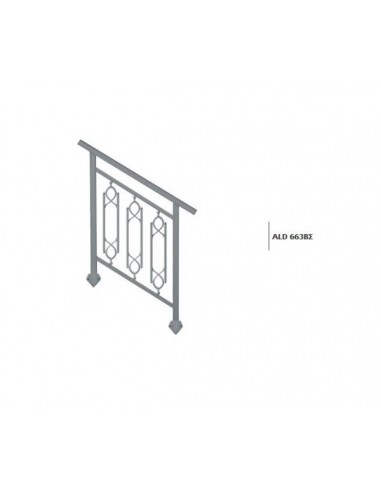 Κάγκελο αλουμινίου τύπου Mediterraneo άνεμος