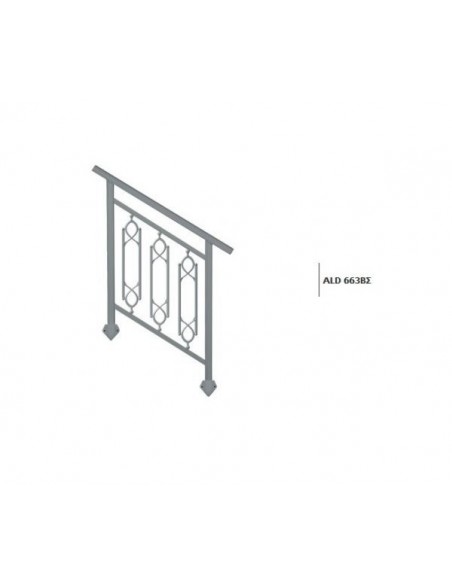 Κάγκελο αλουμινίου τύπου Mediterraneo άνεμος