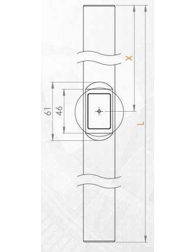 Λαβή κεντρικής πόρτας με αναγνώστη δακτυλικού αποτυπώματος-