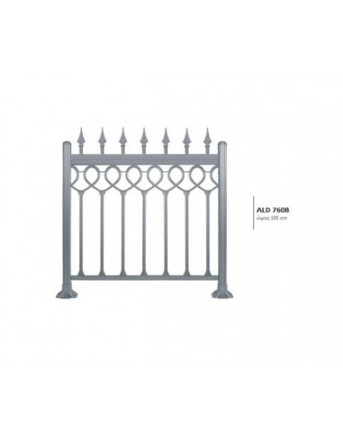 Κάγκελο αλουμινίου τύπου Mediterraneo άνεμος