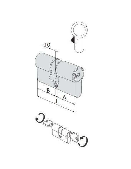 CISA ASTRAL TEKNO(PRO 100 PLUS) KΥΛΙΝΔΡΟΣ ΕΞΑΙΡΕΤΙΚΗΣ ΑΣΦΑΛΕΙΑΣ ΚΑΙ ΠΟΙΟΤΗΤΑΣ