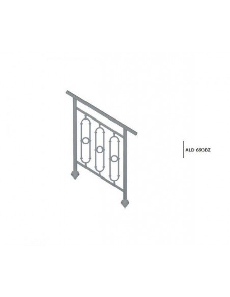 Κάγκελο αλουμινίου τύπου Mediterraneo Ρωμαϊκό Κάγκελο αλουμινίου τύπου Mediterraneo Ρωμαϊκό