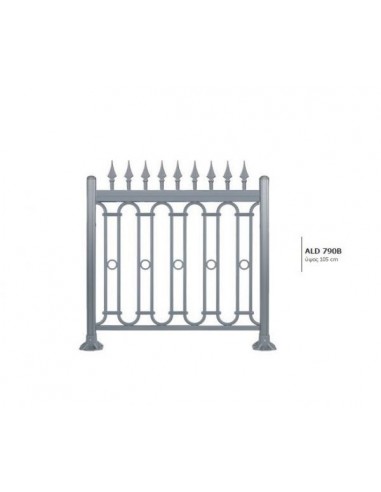 Κάγκελο αλουμινίου τύπου Mediterraneo Ρωμαϊκό