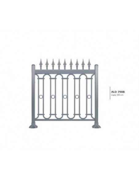 Κάγκελο αλουμινίου τύπου Mediterraneo Ρωμαϊκό Κάγκελο αλουμινίου τύπου Mediterraneo Ρωμαϊκό