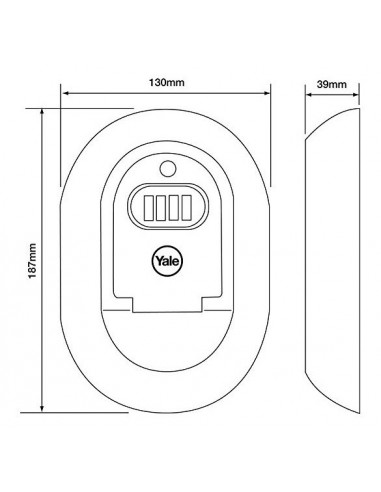 Θήκη κλειδιών Yale Key Access(Ιδανικό για χρήση σε Airbnb,μικρά καταλύματα)