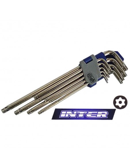 ALLEN TORX ΜΑΚΡΙΑ ΜΕ ΤΡΥΠΑ SET FORCE 9 ΤΕΜ