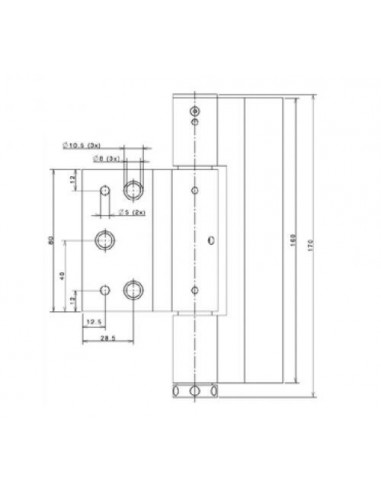 Μεντεσές για πυράντοχη πόρτα και πίρος με ελατήριο.