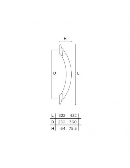 Ανοξείδωτη λαβή εξώπορτας σειρά 453 Ανοξείδωτη λαβή εξώπορτας σειρά 453