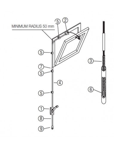 Χειροκίνητος μηχανισμός ανάκλισης με μανιβέλα