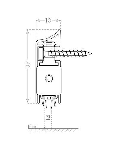 Αυτόματο αεροστόπ πόρτας μεταλλικής-ξύλινης και αλουμινίου