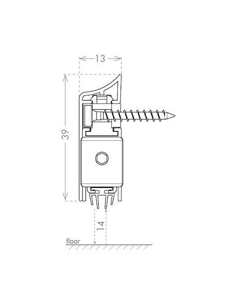 Αυτόματο αεροστόπ πόρτας μεταλλικής-ξύλινης και αλουμινίου Αυτόματο αεροστόπ πόρτας μεταλλικής-ξύλινης και αλουμινίου