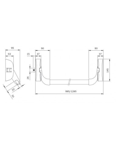 Μηχανισμός μπάρας πανικού ISEO IDEA Base