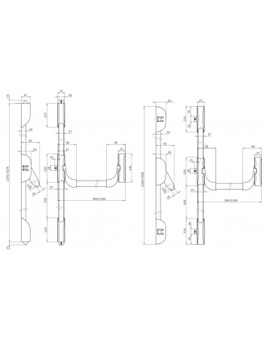 Μηχανισμός μπάρας πανικού ISEO IDEA Base