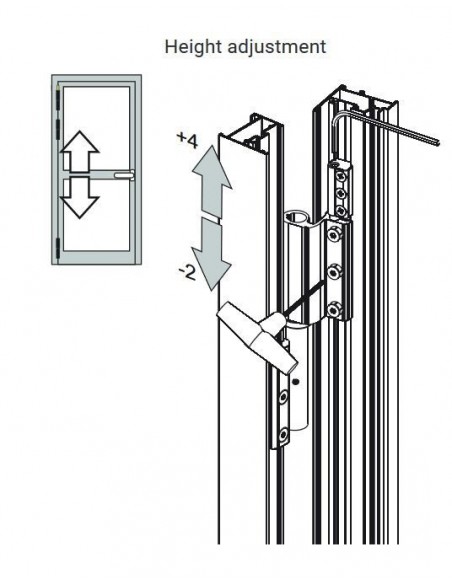 Μεντεσές FLASH XXL για πόρτες CAMERA EUROPEA