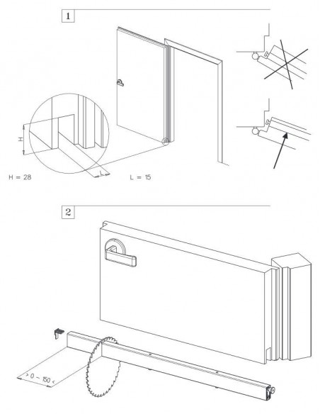 Αυτόματο αεροστόπ για πόρτες μεταλλικές/ξύλου/PVC
