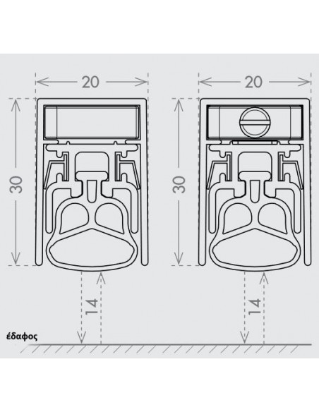 Αεροστόπ DECIBEL για πόρτες μεταλλικές/ξύλου/PVC Αεροστόπ DECIBEL για πόρτες μεταλλικές/ξύλου/PVC