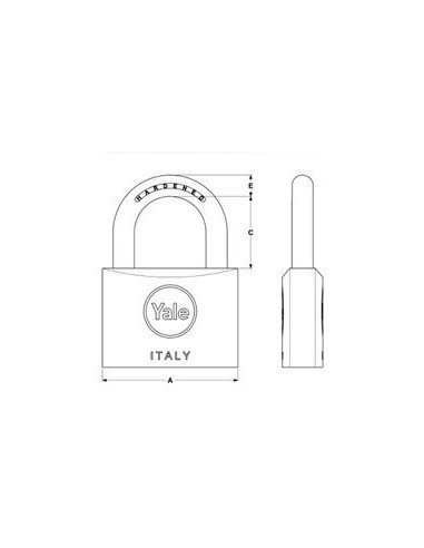 Λουκέτο μακρύλαιμο ανοξείδωτο με διπλό κλείδωμα