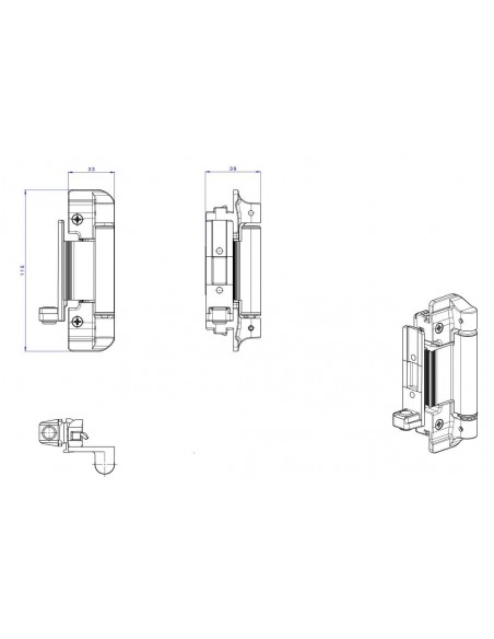 Μεντεσές δίφυλλου 9826