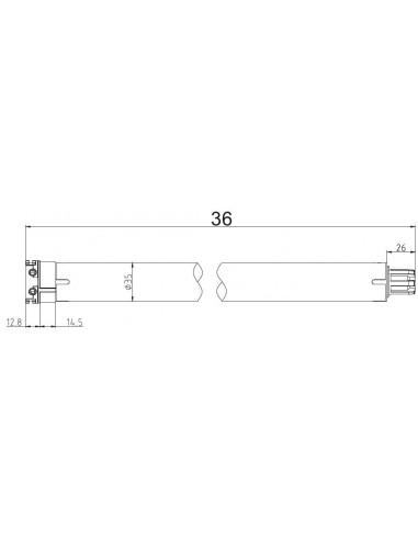 Ηλεκτρικό μοτέρ απλό με ρεγουλατόρους QS  για ρολά ,στόρια, παντζούρια