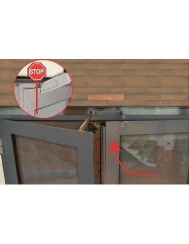 Σύστημα μπράτσο προπορείας για δίφυλλες πόρτες