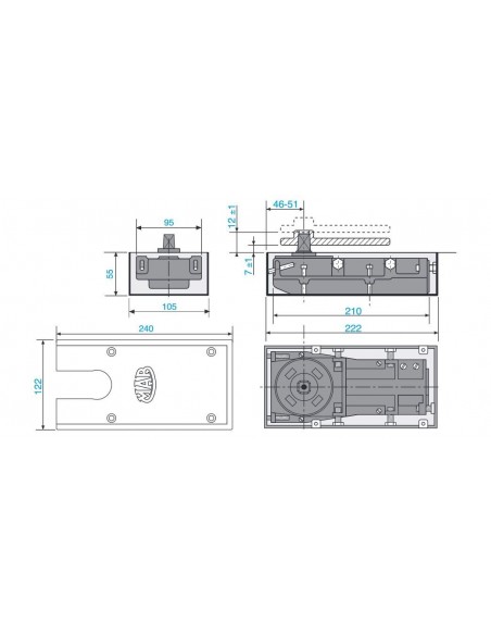 Μηχανισμός δαπέδου ΜΑΒ 7135 Μηχανισμός δαπέδου ΜΑΒ 7135