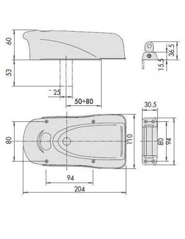 Ηλεκτρική κλειδαριά για ανοιγόμενες αυλόπορτες- σιδερόπορτες, ξύλινες πόρτες και εξωτερικούς χώρους.