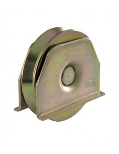 Wheel with outer support one bearing angle shape