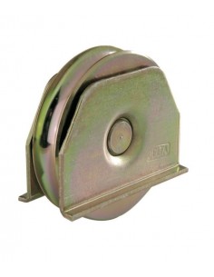 Wheel with outer support one bearing round shape