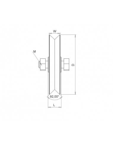 Ράουλο με πλαϊνή βάση ένα ρουλεμάν προφίλ γωνία