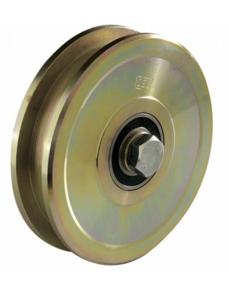 Wheel with screw two bearings round shape