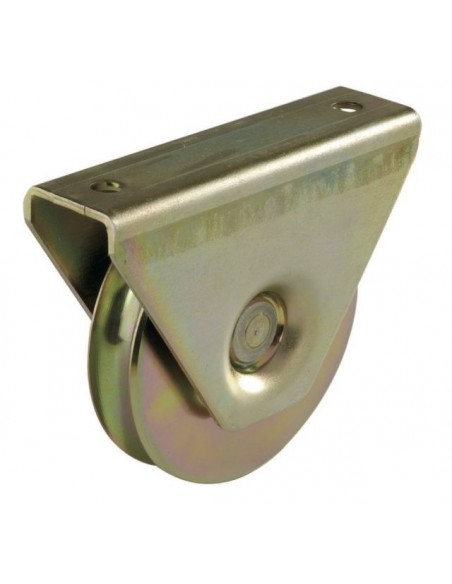 Wheel with support one bearing angle profile Wheel with support one bearing angle profile