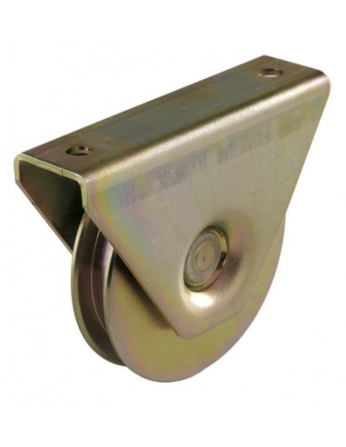 Wheel with support one bearing round profile