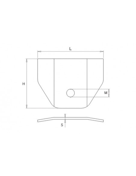 Wheel with support one bearing square profile