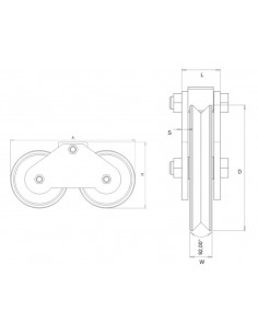 Plates for wheels with screw 2