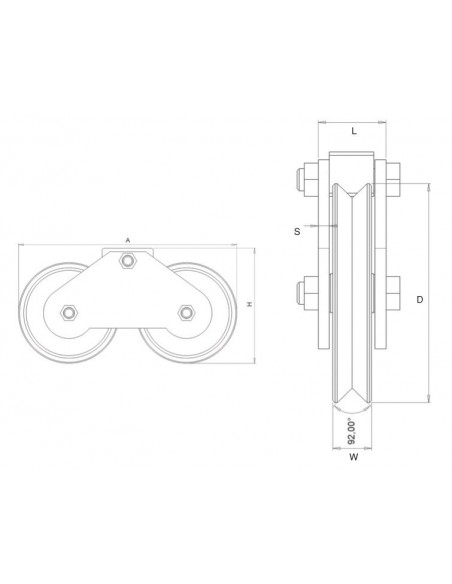 Plates for wheels with screw